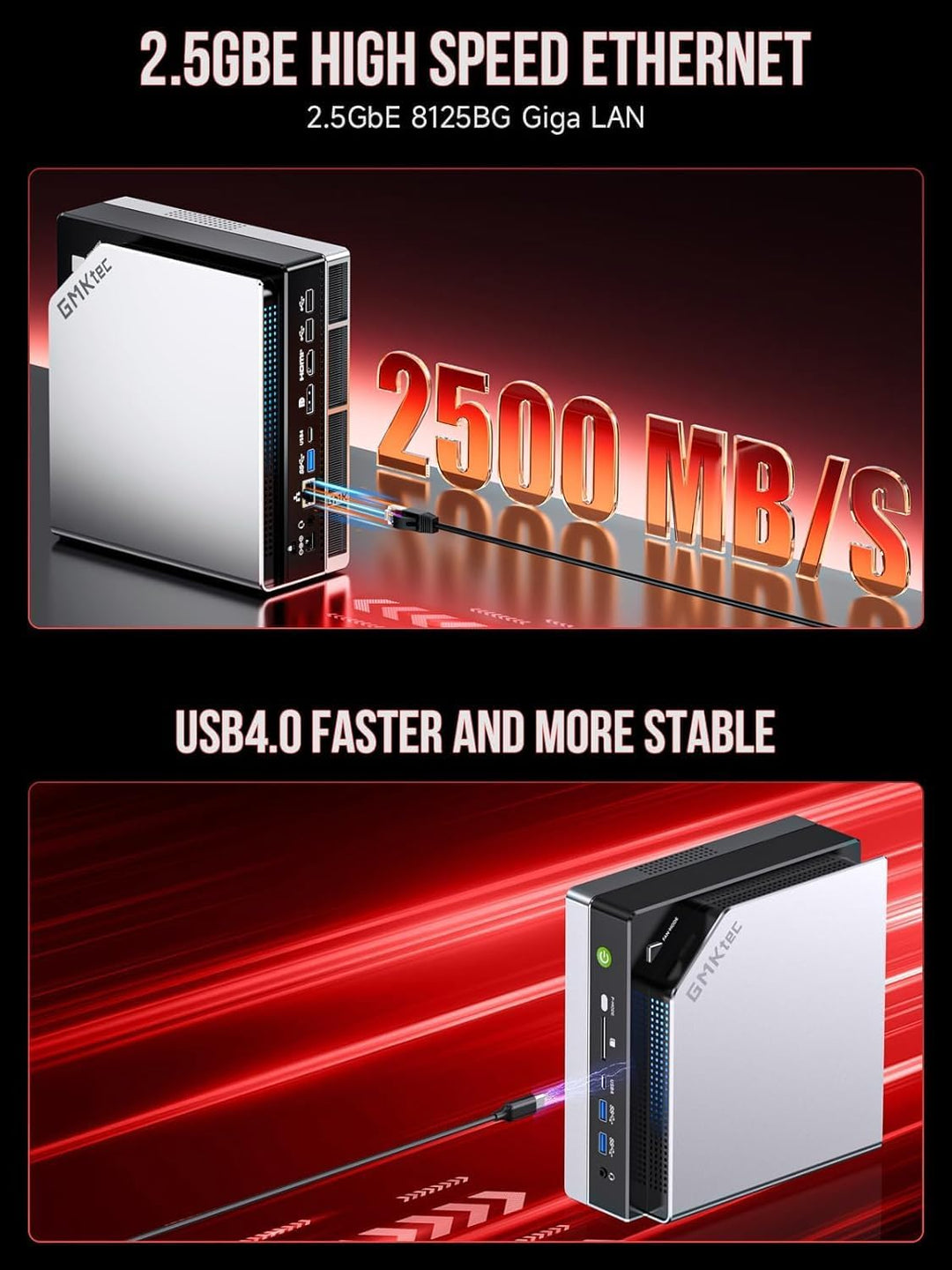 GMKtec EVO-X2 AI Mini-PC AMD Ryzen AI Max+ 395 (bis zu 5,1GHz) Mini Ga ...