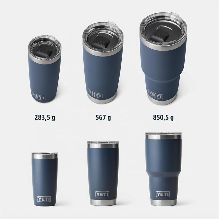 YETI Rambler Becher, 590 ml, Edelstahl, vakuumisoliert, mit MagSlider-Deckel Black 20oz (591ml), Bla
