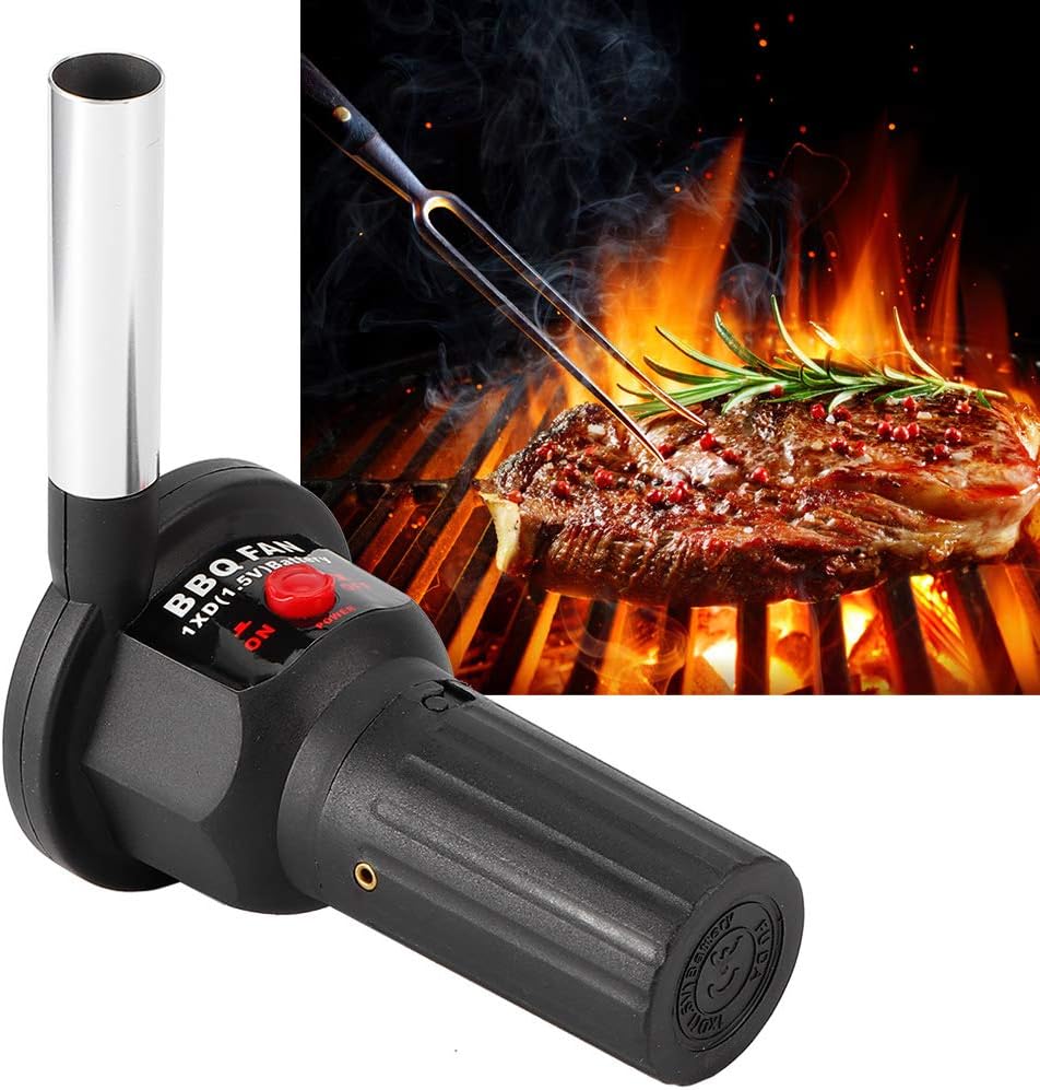 WNSC Feuerbläser, Grillluftgebläse, elektrisch praktisch tragbar zum Grillen Grillen Sie die Grillko