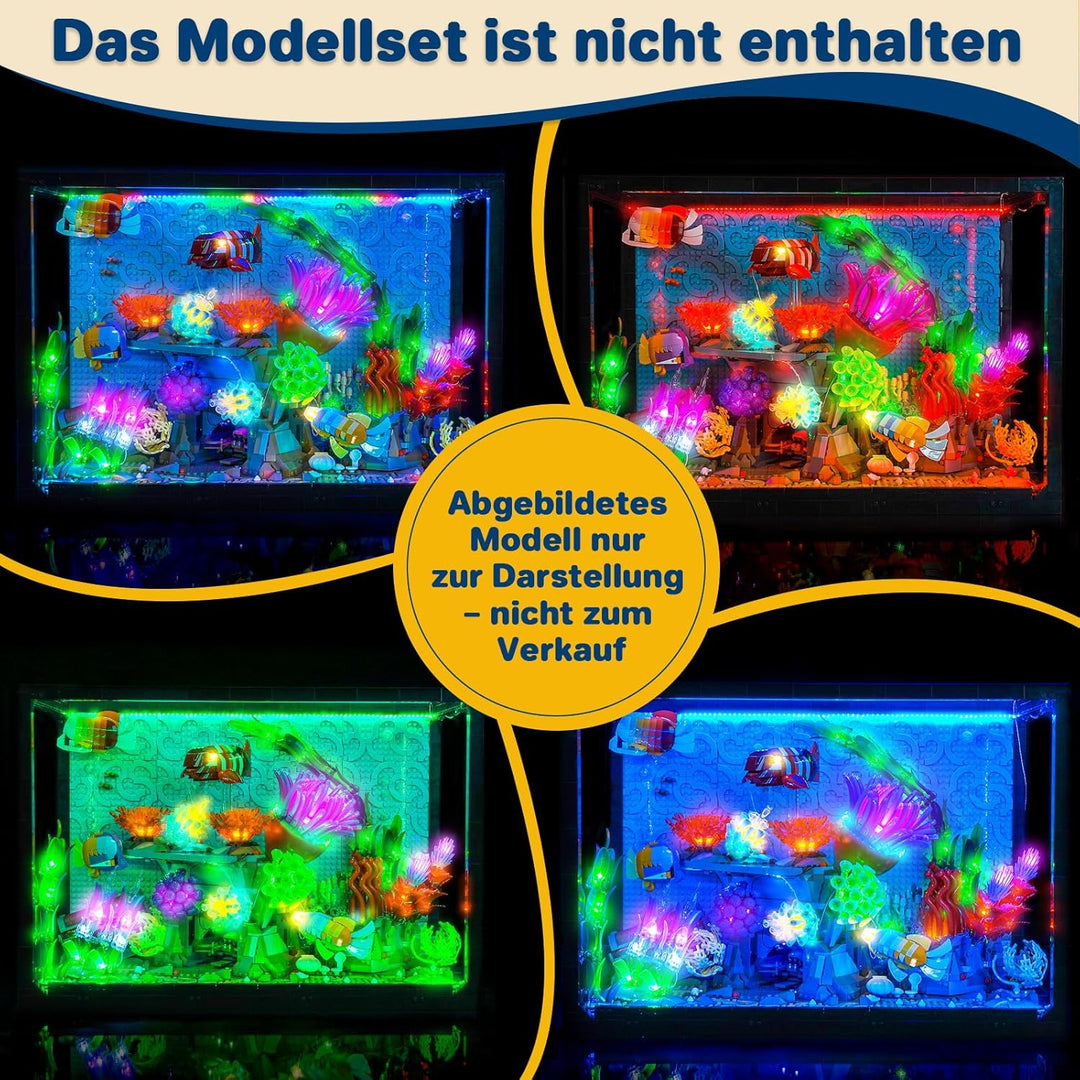 Licht-Kit Kompatibel mit Lego 10366 Tropical Aquarium Decoration (Kein - Lego-Set) Vielfarbig Versio