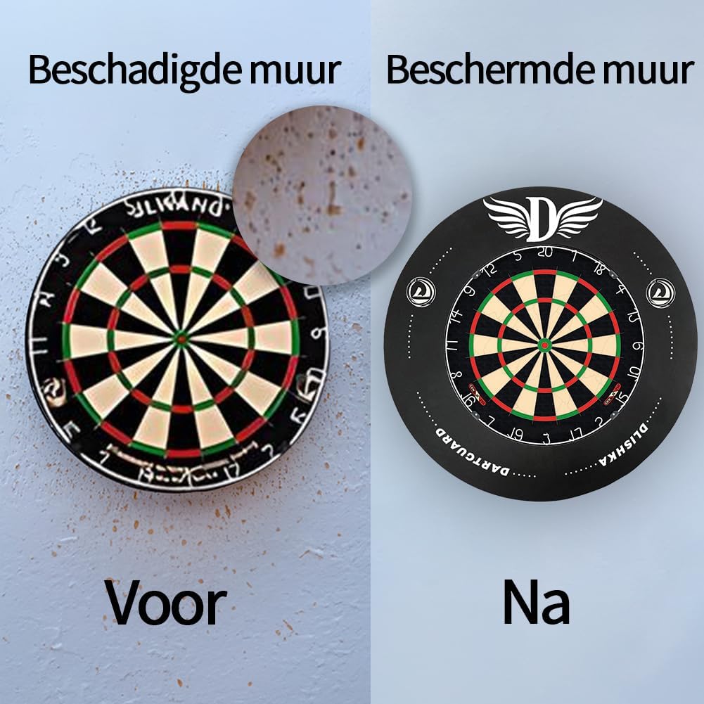Dartscheibe Dart ZubehöR-Dart Surround Eva,Dartscheibe Schutzring FüR Verpasste WüRfe,Einfache Monta