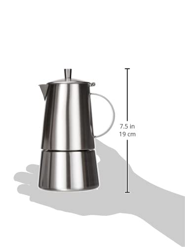 Cilio 202298 Modena Espressokocher, Edelstahl, 4