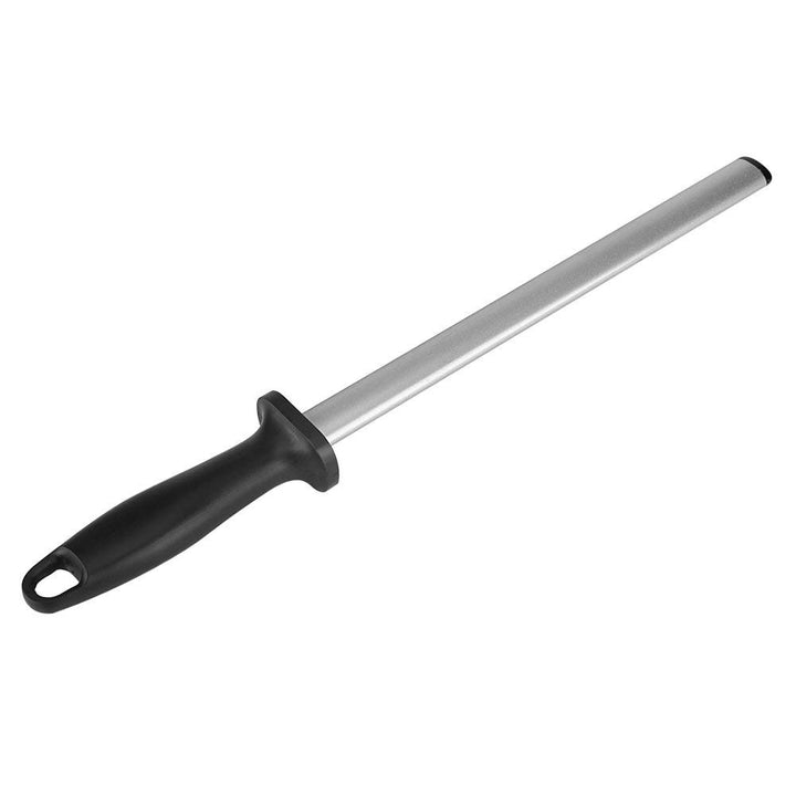 RGBS 12 inch Diamant Wetzstahl Messerschärfer Stab 600 Körnung, Professional Extra Fine Oval Messers