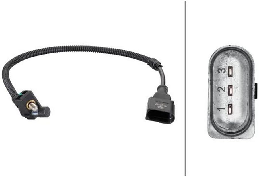 HELLA 6PU 013 122-881 Impulsgeber, Kurbelwelle - 3-polig - Kabel: 350mm