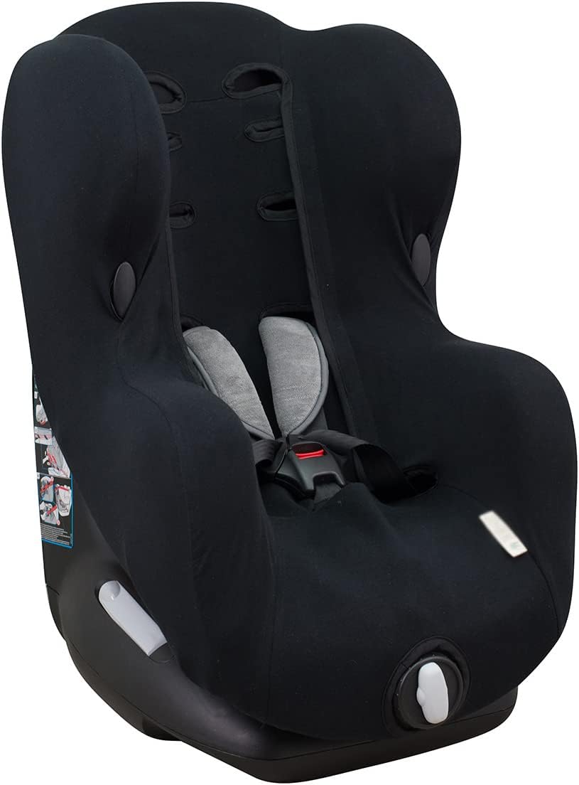 JYOKO Kids Bezug kompatibel mit Bébé Confort Iseos Neo (Black Series), BLACK SERIES