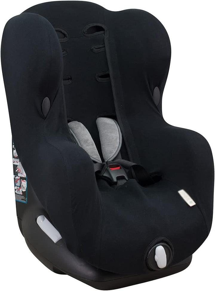 JYOKO Kids Bezug kompatibel mit Bébé Confort Iseos Neo (Black Series), BLACK SERIES