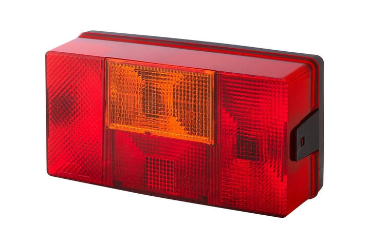 HELLA Rückleuchte - Glühlampe - 24V / 12V - Einbau - ECE/nicht SAE - Lichtscheibenfarbe: rot/gelb -