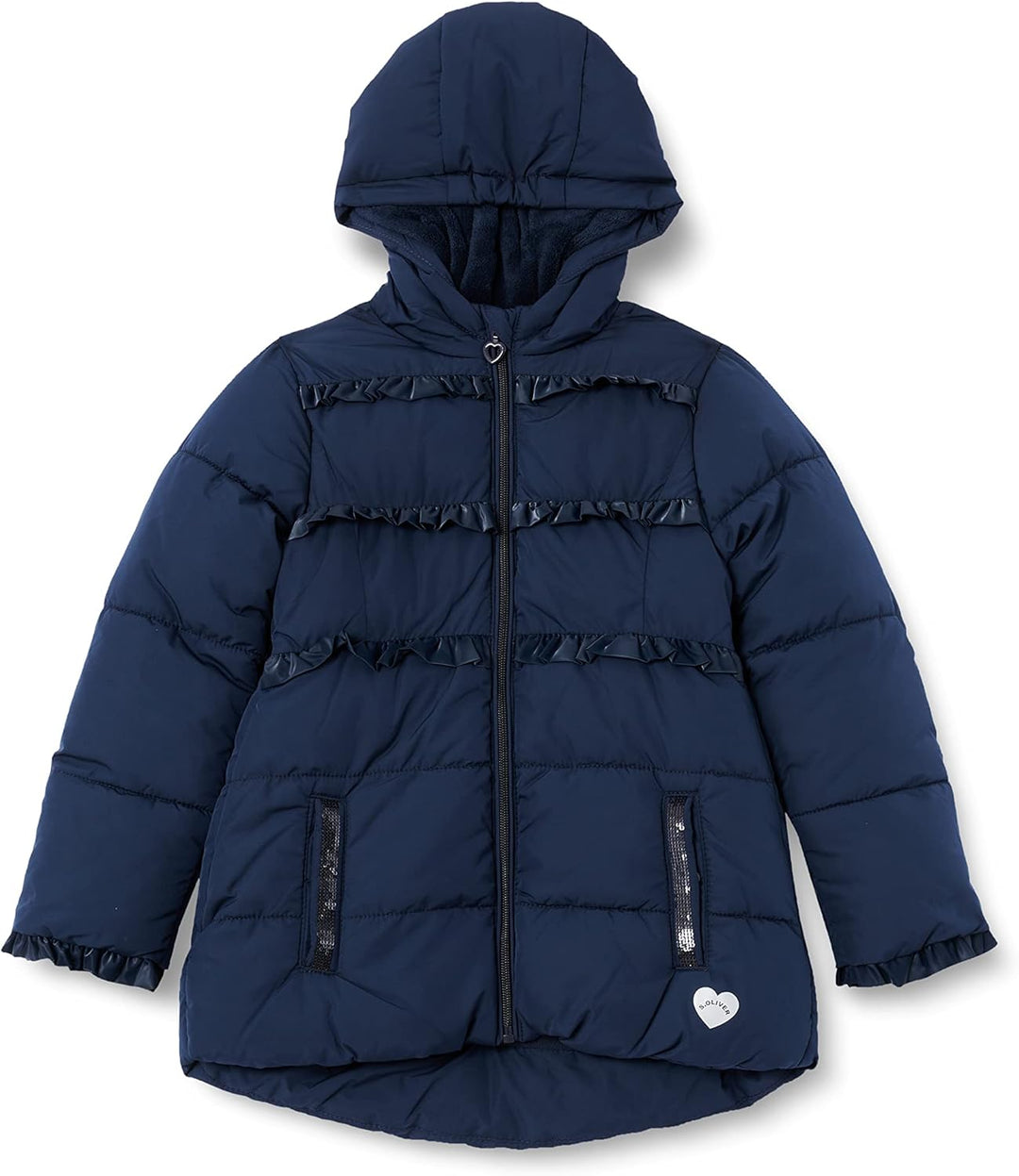 s.Oliver Mädchen Mantel Langarm 104 Blau, 104 Blau