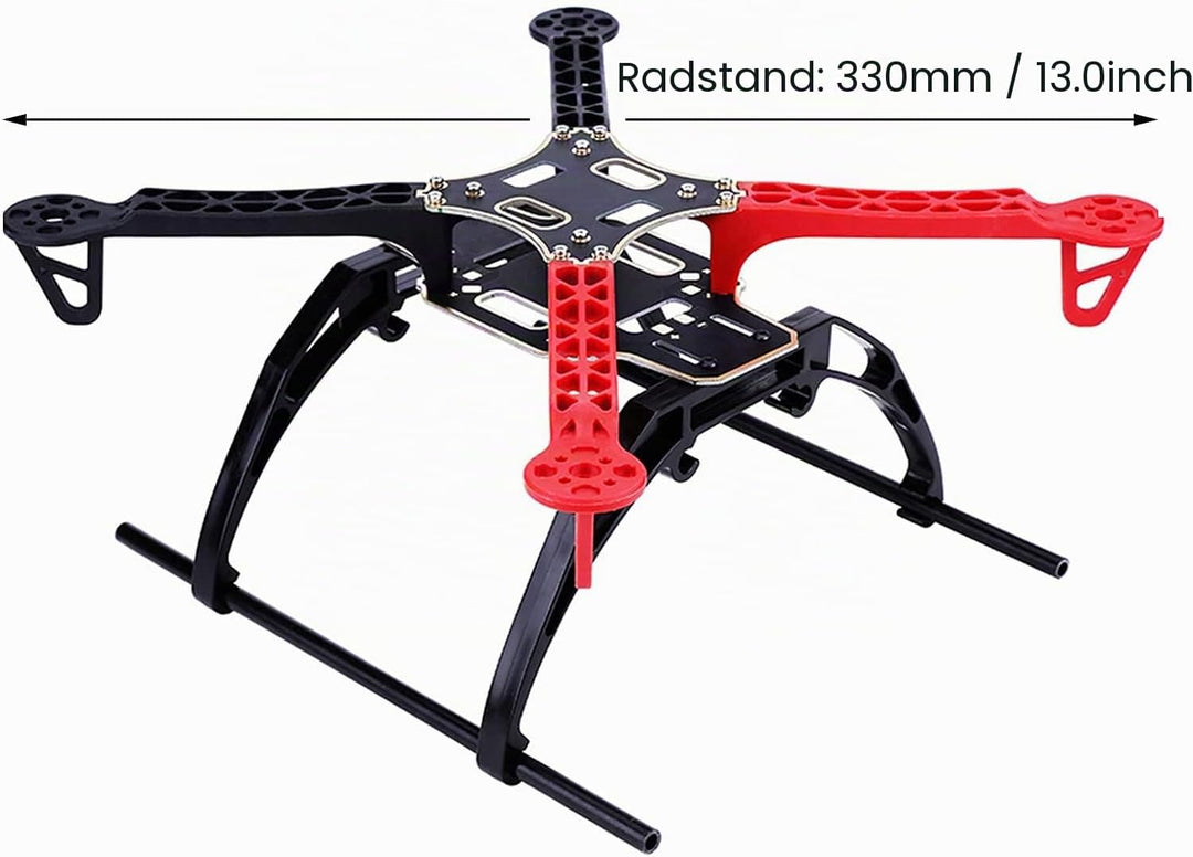 Drfeify RC Drohne Rahmen-Kit, Kunststoff-Glasfaser-X-Struktur-Drohnenrahmen-Kit Playing Accessories
