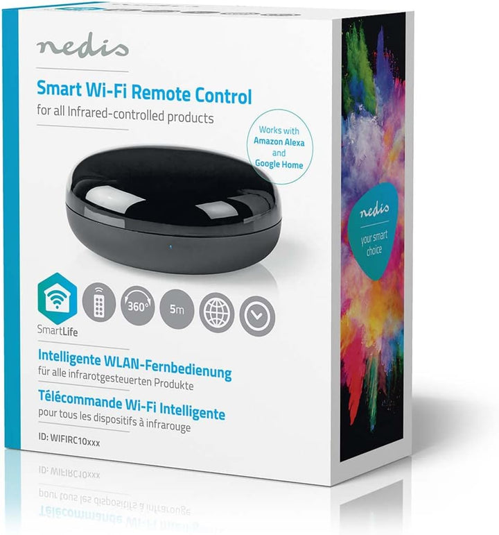 Nedis SmartLife - WLAN IR-Fernbedienung - Universal - Signalreichweite: 5 m - Integriert in die Nedi