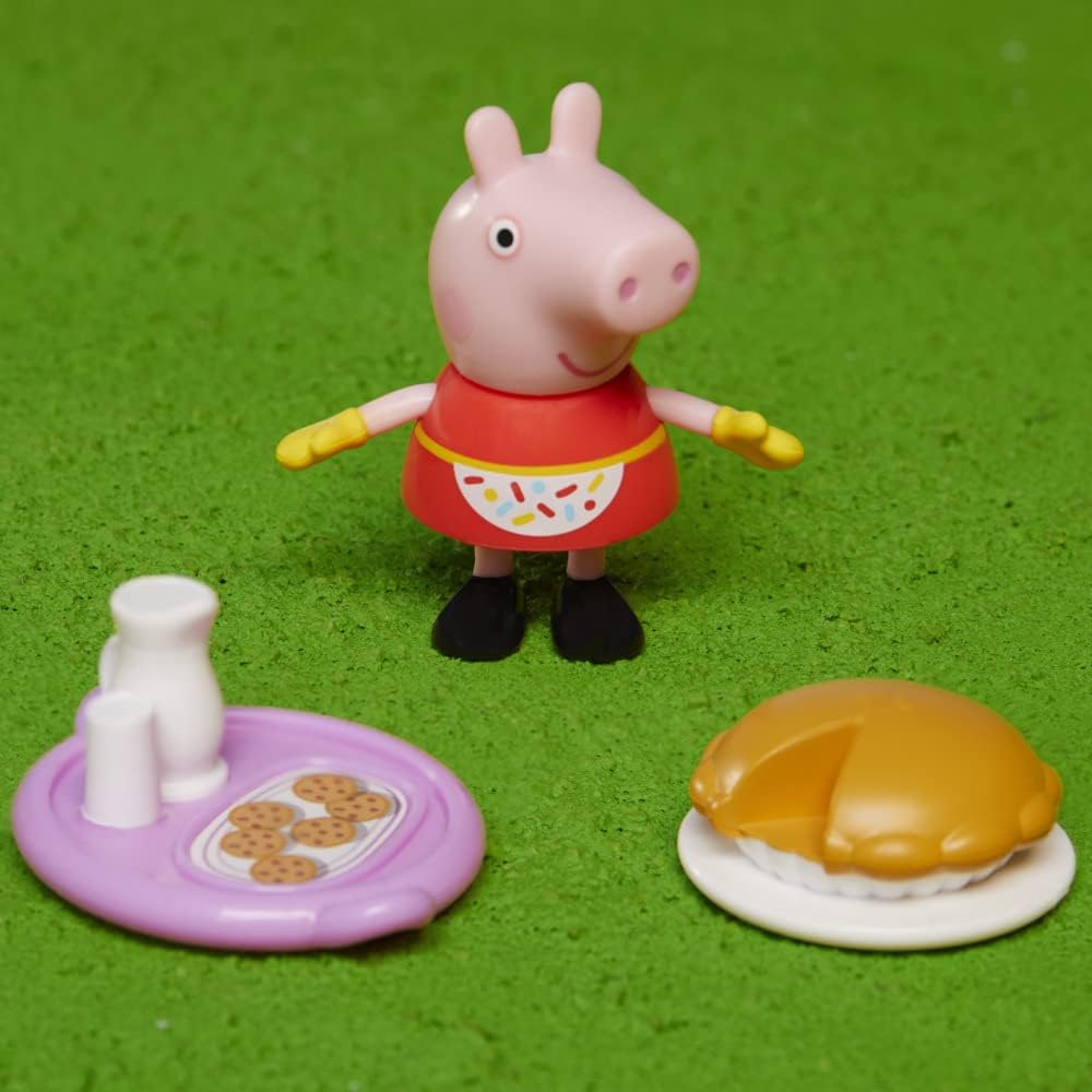 Peppa Pig Peppa’s Club Peppa Loves Baking Little Spaces Themed Preschool Toy, Includes 1 Figure and