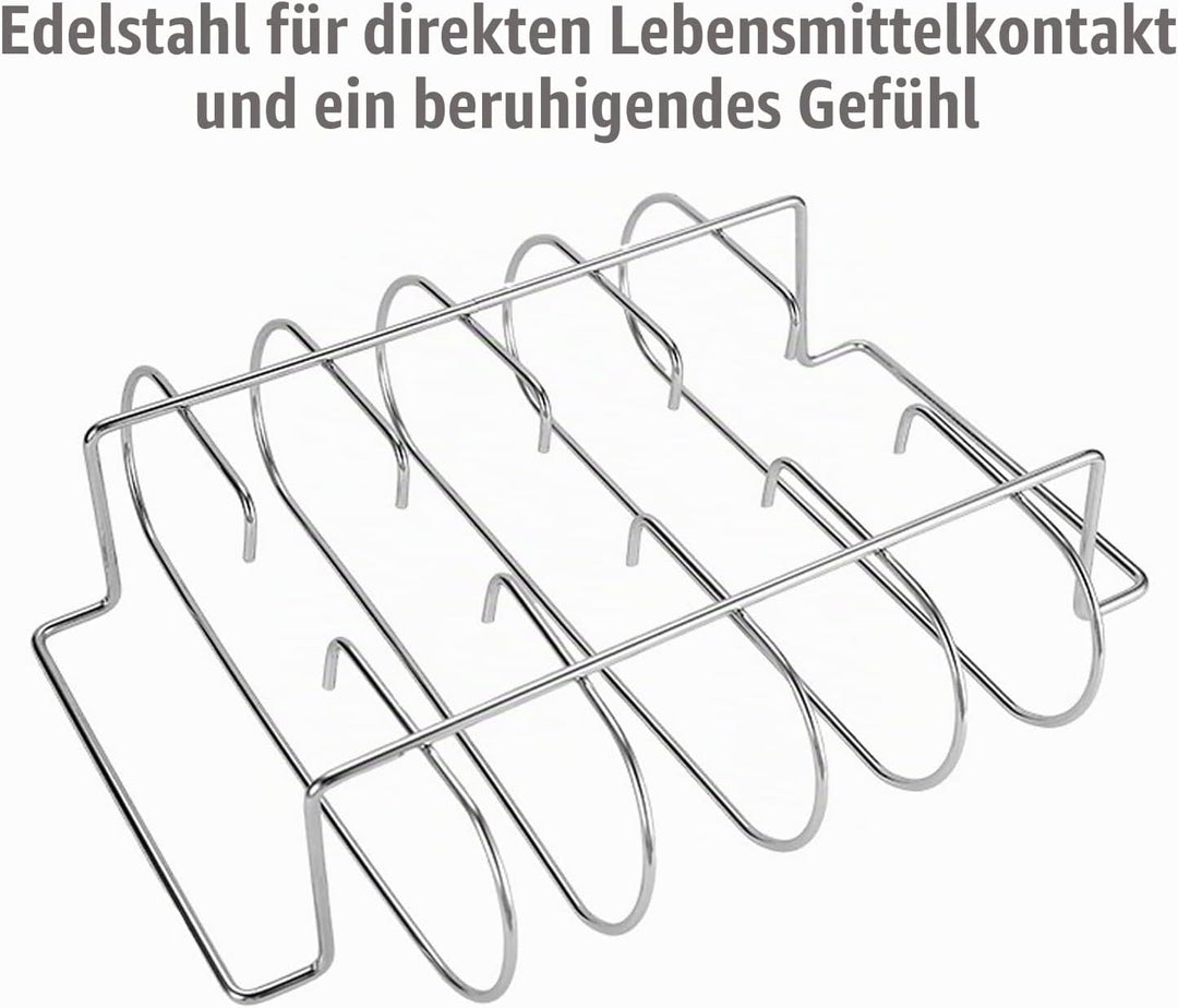 Spareribs Halter Grill, Rippchenhalter Spareribs, Rippchenhalter Grillen, Halter BBQ Grill, Rib Hold