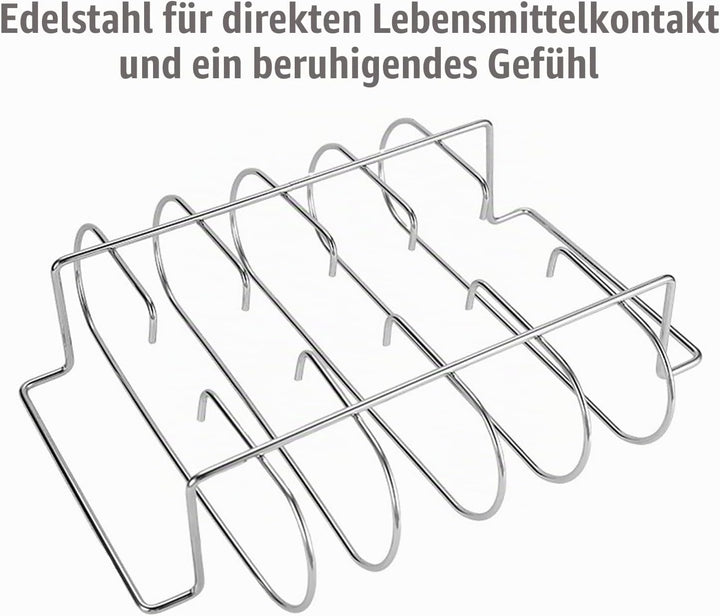 Spareribs Halter Grill, Rippchenhalter Spareribs, Rippchenhalter Grillen, Halter BBQ Grill, Rib Hold