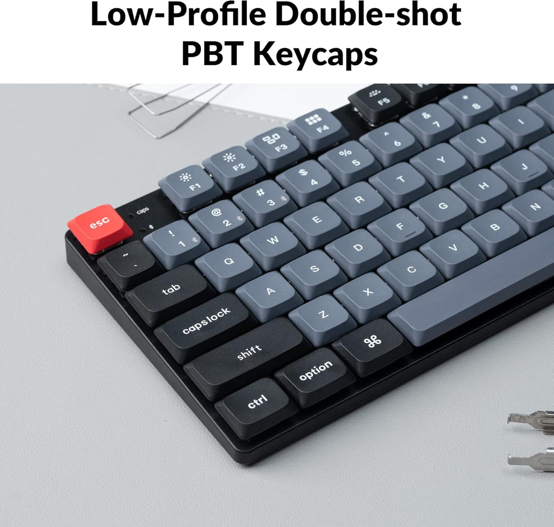 Keychron K13 Pro Ultraschlanke kabellose mechanische QMK/VIA-Tastatur, TKL-Layout mit Numpad, indivi