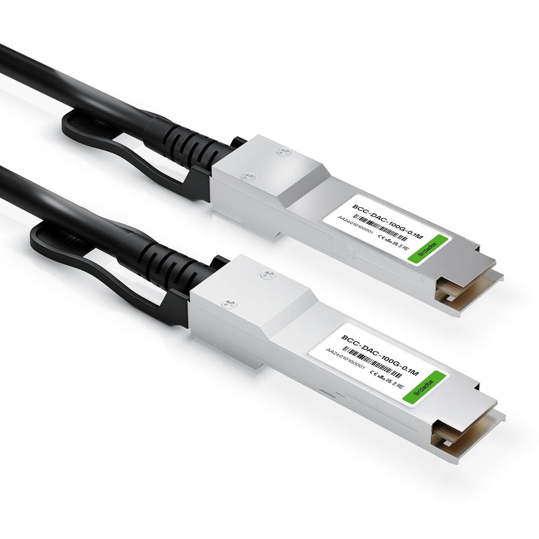 QSFP28 DAC-Kabel 100G 2 m | Direct Attach Copper, QSFP28-Stecker, 100GbE-Netzwerk, Plug &amp; Play, Late
