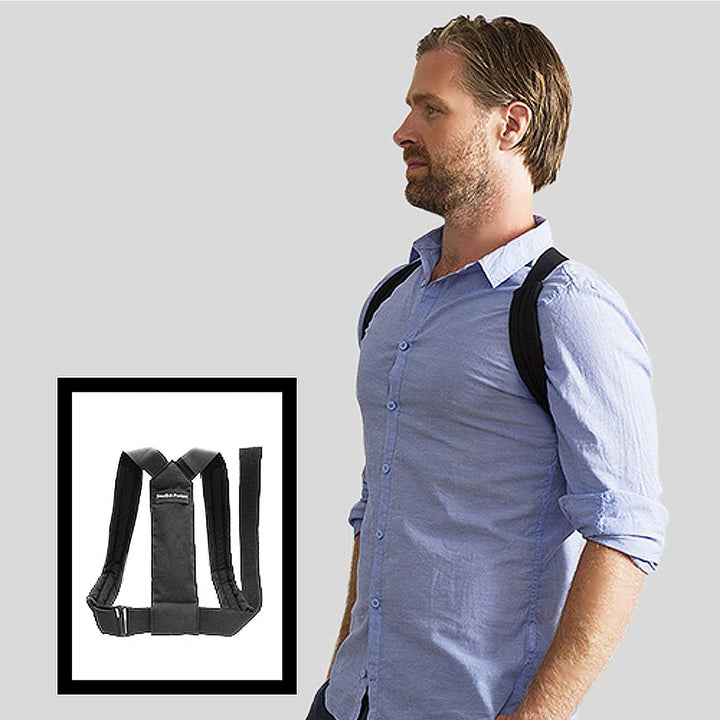 Swedish Posture Haltungstrainer und Geradehalter Flexi Rückentrainer M-L schwarz, M-L schwarz