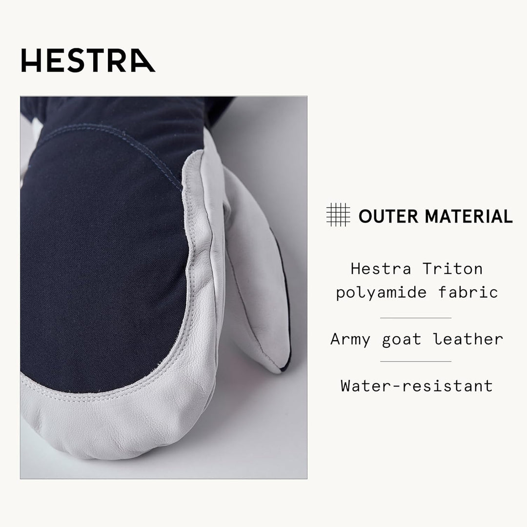 HESTRA Henrik Ski-Handschuh Leder Pro Model kurz, Damen 7 blau, 7 blau