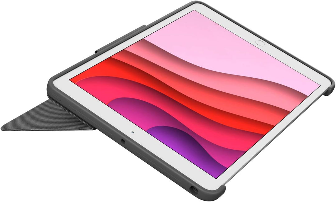 Logitech Combo Touch für iPad (7., 8. und 9. Generation) Schutzcase mit Präzisions-Trackpad, English