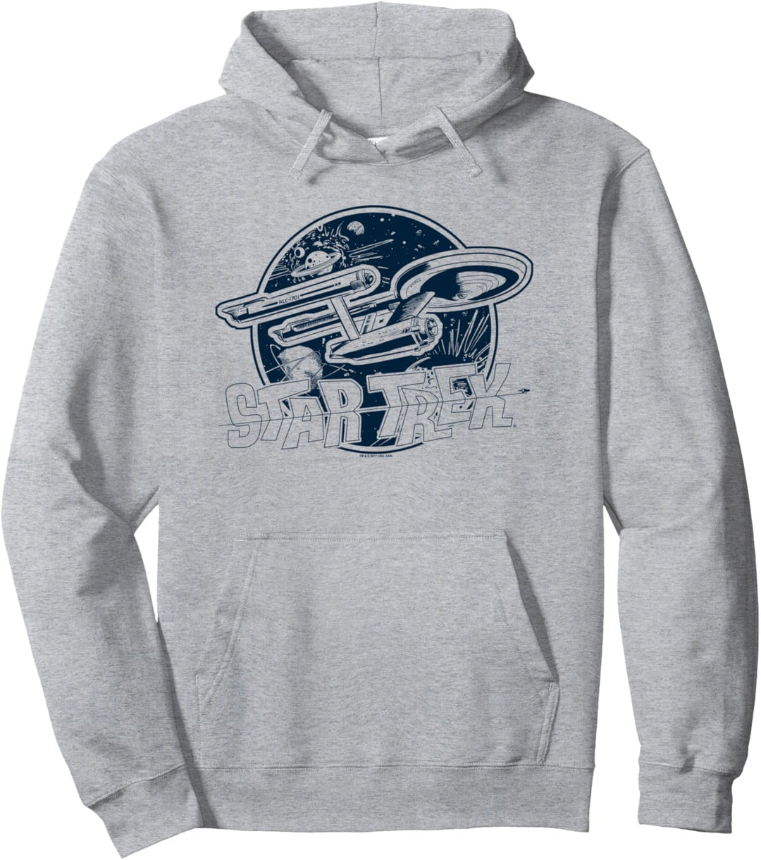 Star Trek Retro Enterprise Pullover Hoodie