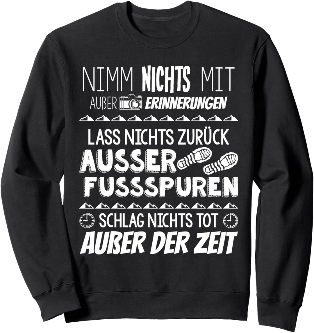 Wander-Regeln - Bergwandern Berge Sweatshirt