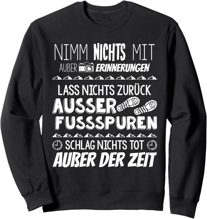 Wander-Regeln - Bergwandern Berge Sweatshirt