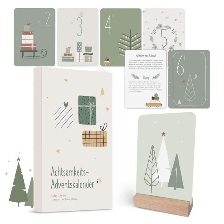 Achtsamkeit Adventskalender 2025 für Frauen – 24 inspirierende Karten mit Zitaten, Affirmationen & A