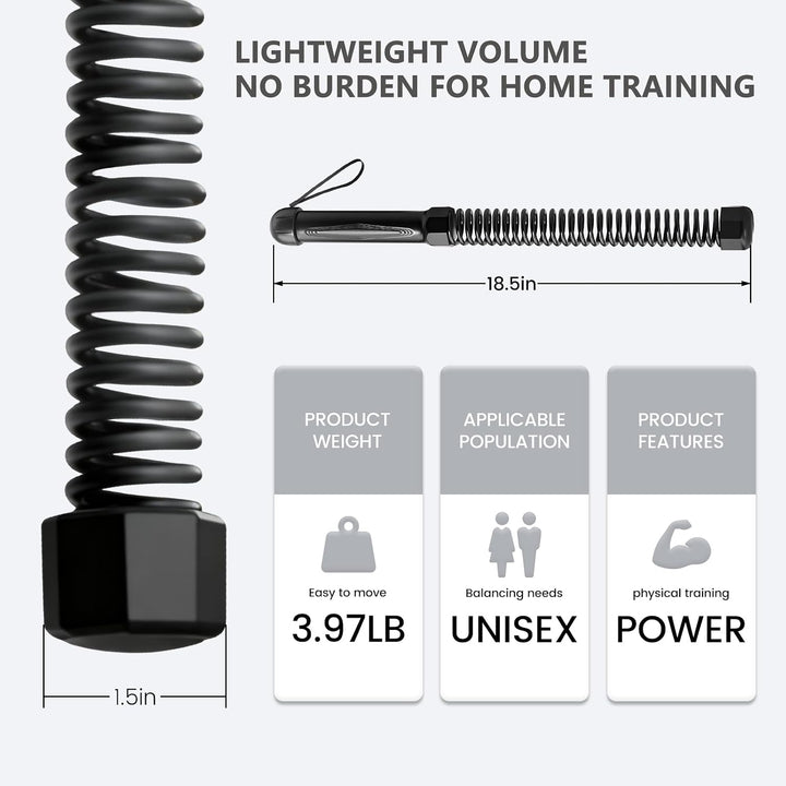 2 Stück Battle Ropes Ohne Seil, Battle Rope für Home Gym, Sportseil, Tragbares Fitness Equipment mit