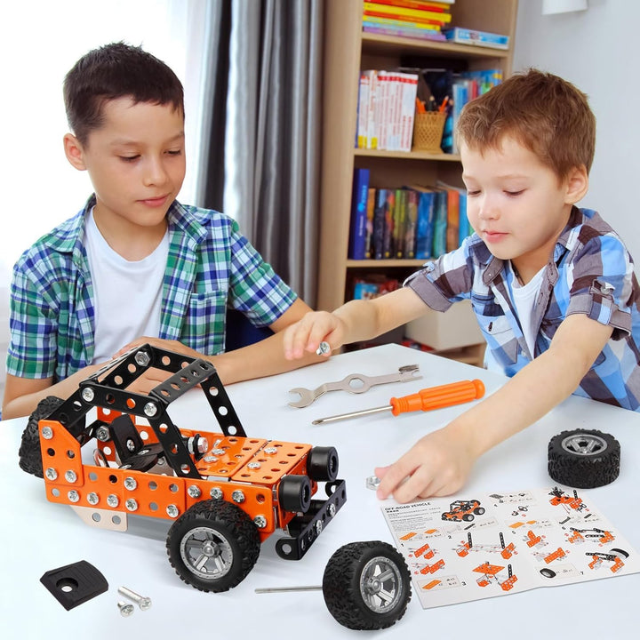 Building Sets Stem Assembly Metal 3-D Puzzle Off-Road Model Car Building Kit Construction Set Toys P