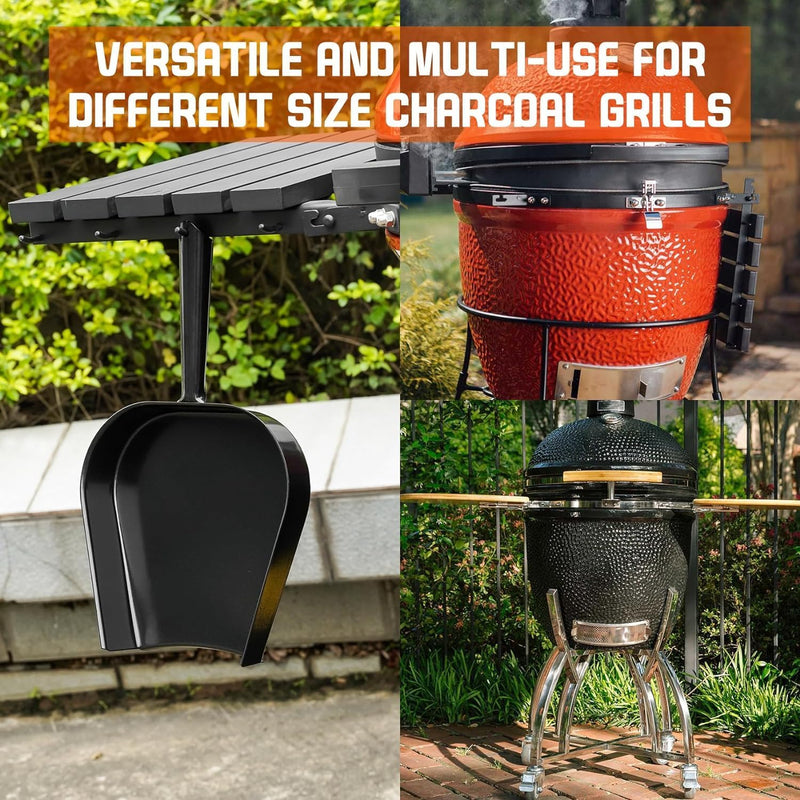 Onlyfire Grill Asche Schaufel Pfanne Passt für Kamado/Keramik Grill Big Green Egg, Kamado Joe, Pit B