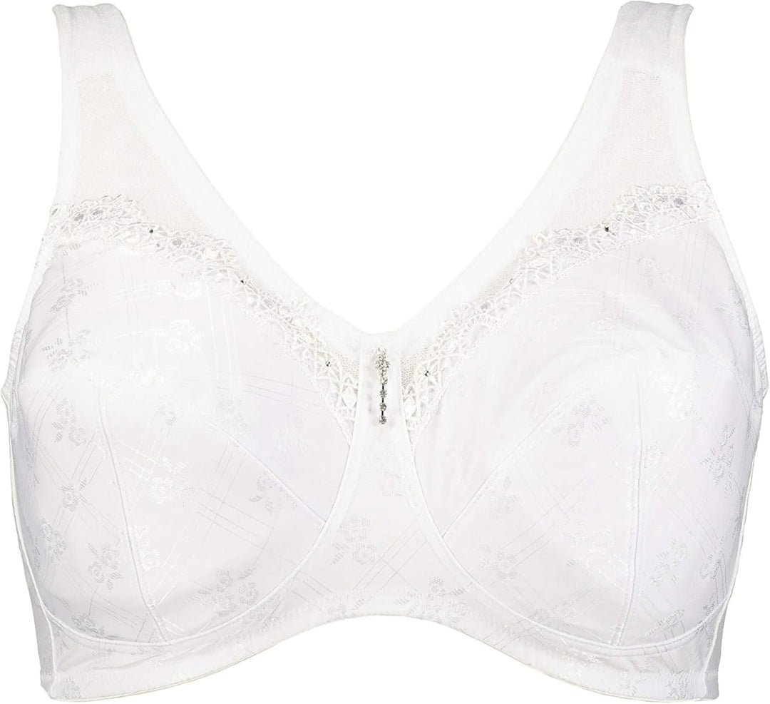 Ulla Popken Damen Entlastungs, Bügel, Strassanhänger, Cup C-G BH 100F Weiss, 100F Weiss