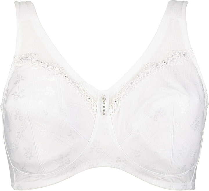 Ulla Popken Damen Entlastungs, Bügel, Strassanhänger, Cup C-G BH 100F Weiss, 100F Weiss