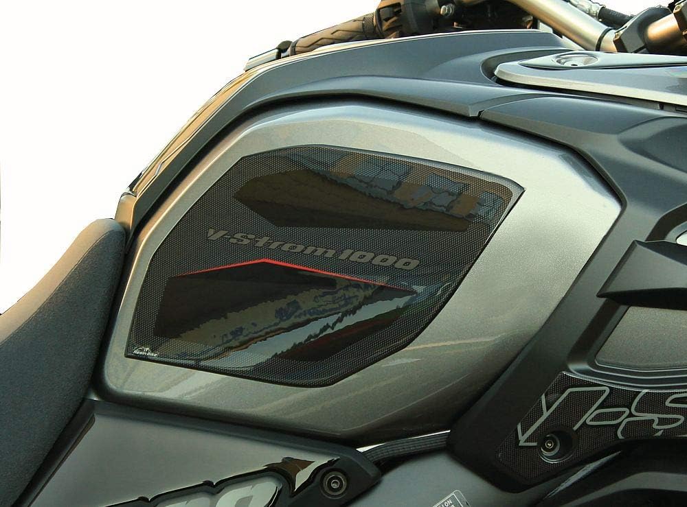 Resin Bike Aufkleber Motorrad Kompatibel Mit Suzuki V-Strom 1000 2014 2016. Schutz Seitenlichter Tan
