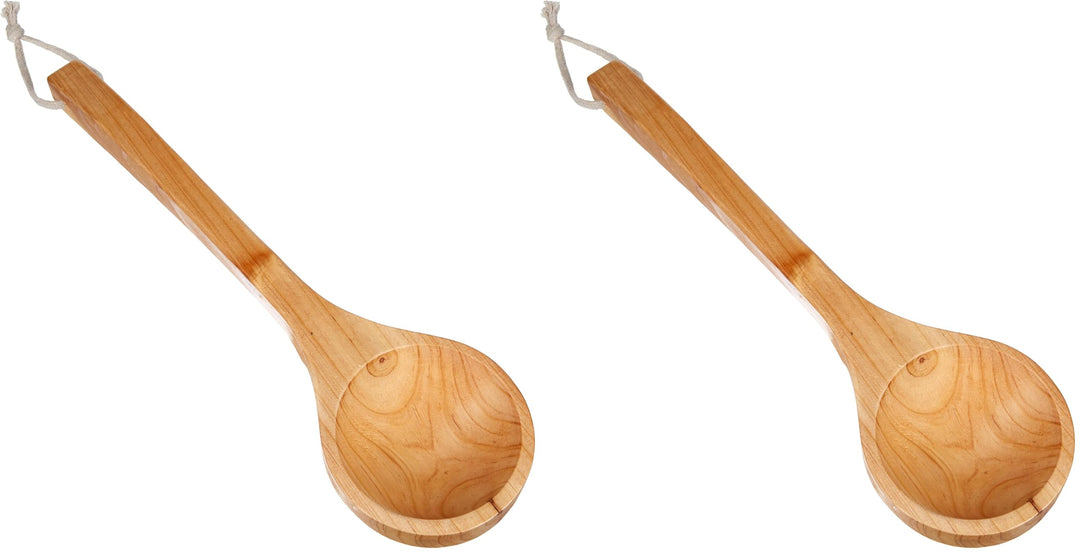 Saunakelle Holz I Saunalöffel Gross I Aufgusskelle Sauna I Hochwertiges Saunazubehör I Aus echtem Ki