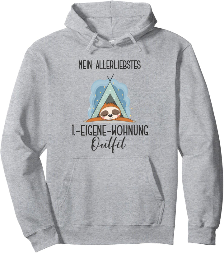 Erste Eigene Wohnung Einzug Wohngemeinschaft WG Faultier Pullover Hoodie
