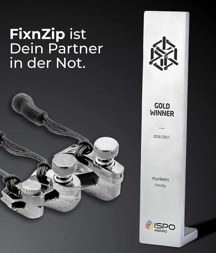munkees® Reissverschluss Zipper Reparatur Set - Universell anwendbar & kinderleicht - Reisverschluss