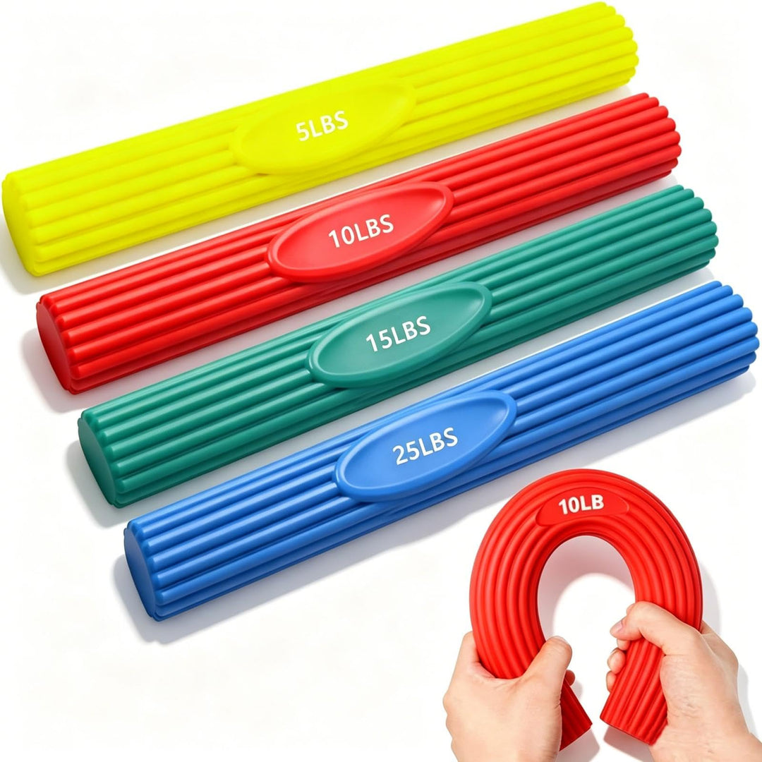 Frutilexia 4 Stück Therapy Bar, Tennisarm Therapie Bar, Flexible Widerstand Bar, Flexibler Übungssta