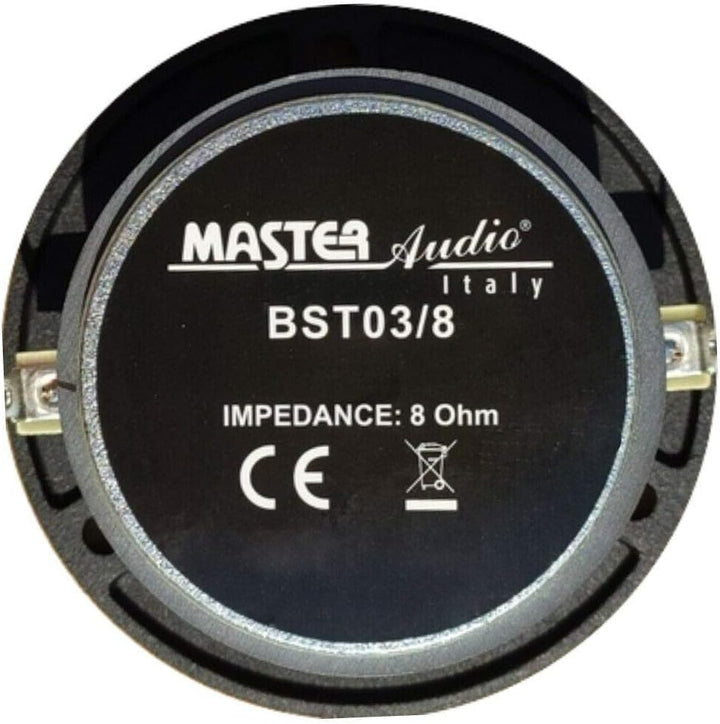 2 SUPER Tweeter MASTER AUDIO BST03/8 mit 120 watt rms und 240 watt max 9,60 cm Durchmesser 99 db 8 o
