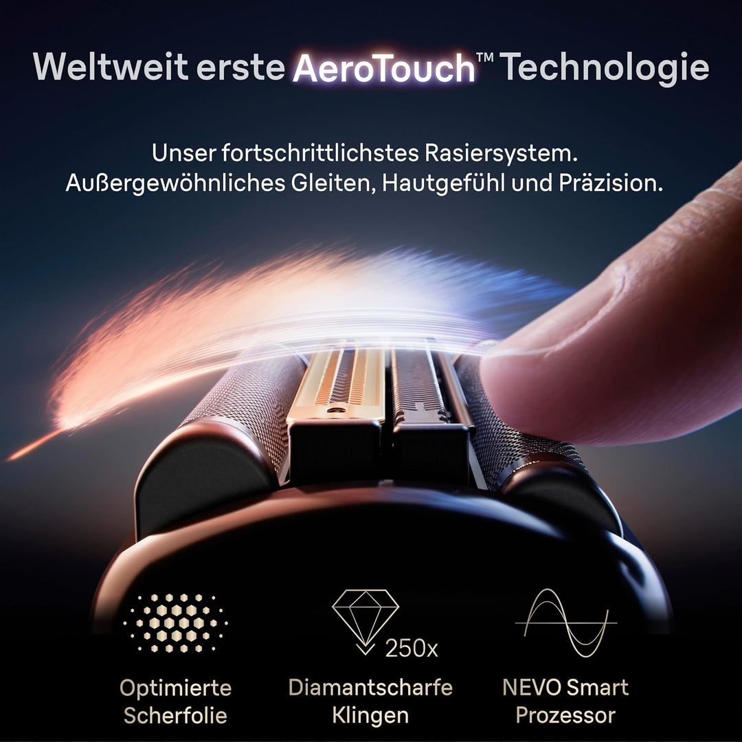 Braun NEVO Elektrorasierer Scherkopf, Silber | Original Ersatzscherkopf, Hol dir 100 Prozent Leistun