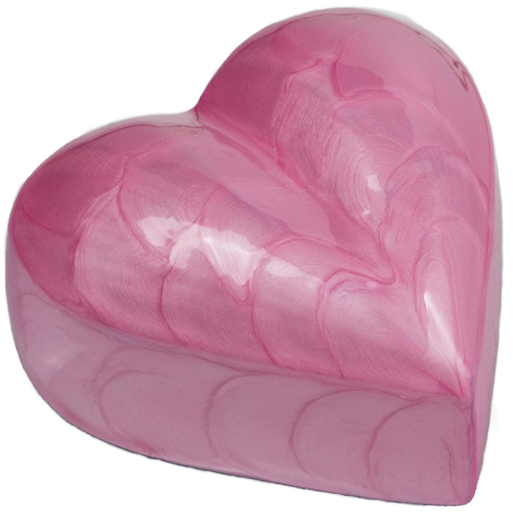 Urn for Ashes Funeral Cremation Memorial Keepsake Heart Love Urns Decorative Alloy (Pink, 3") RHM01-