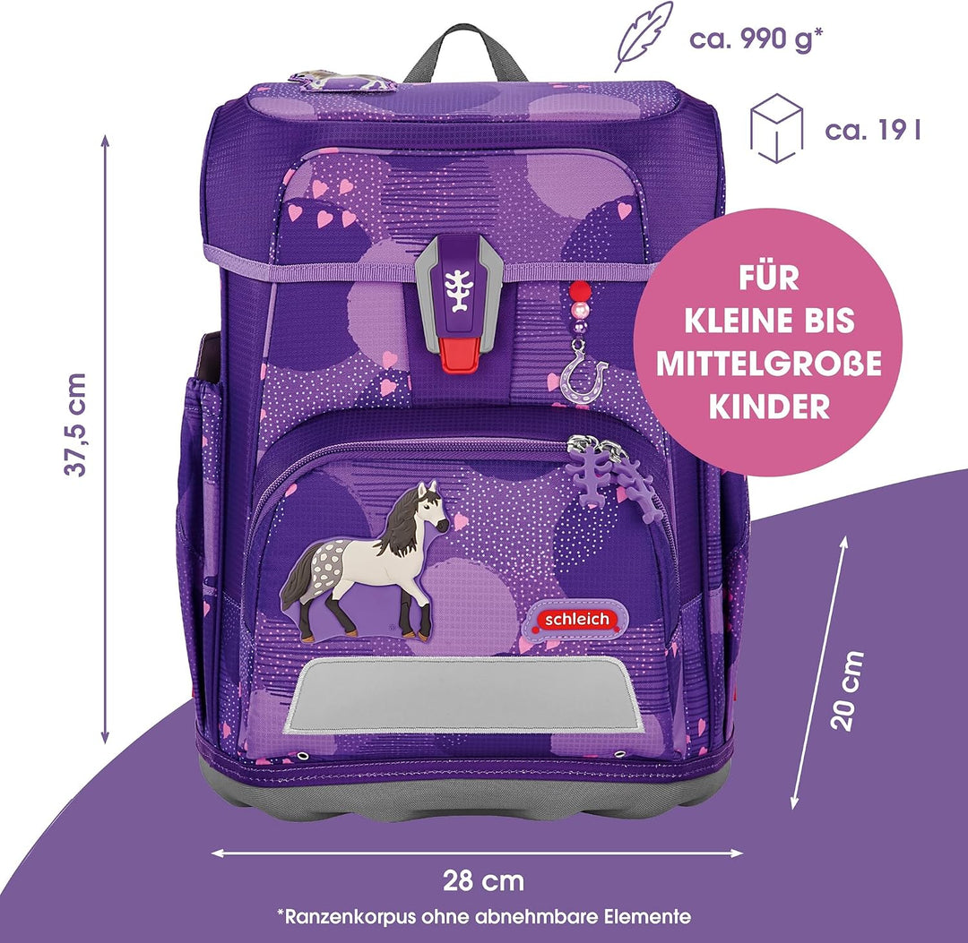 Step by Step Schulranzen-Set CLOUD, 5-teilig, ergonomischer Tornister mit Reflektoren, höhenverstell