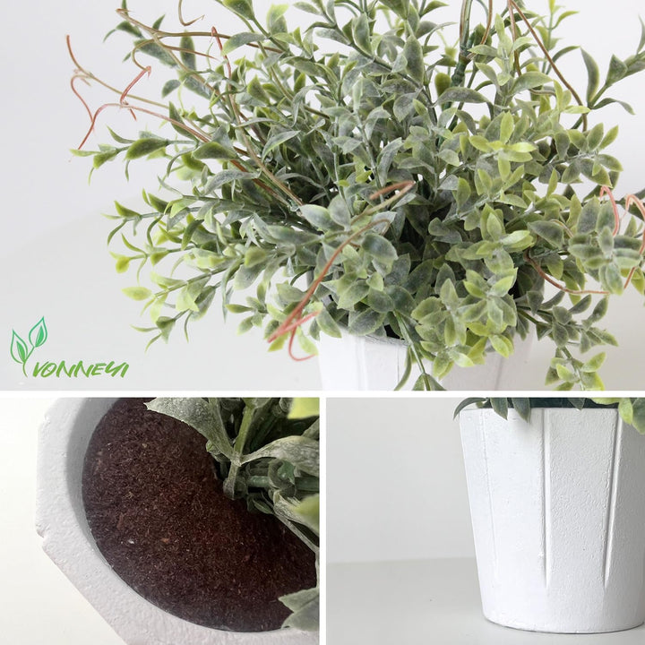 4 Stück Künstliche Pflanzen, Kunstpflanze Klein für Home Decoration, Künstliche Pflanzen wie echt fü