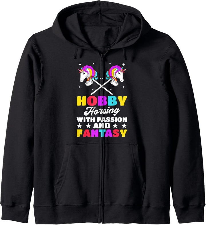 Hobby Horsing Mit Leidenschaft Und Fantasy Hobby Reiten Kapuzenjacke