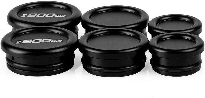 Oldbones 6PCS Motorrad Rahmen Endkappen Blindstopfen Motorrad für Kawasaki Z900RS 2018 2019 in Schwa
