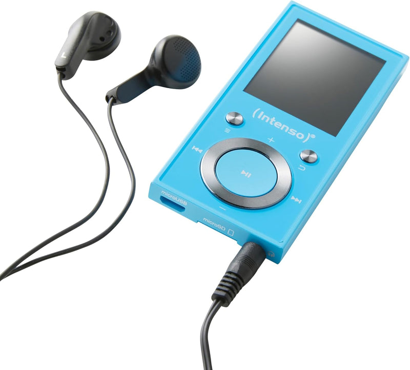 Intenso MP3 Player Video Scooter 1,8 Zoll Bluetooth blau blau 16GB Single, blau 16GB Single