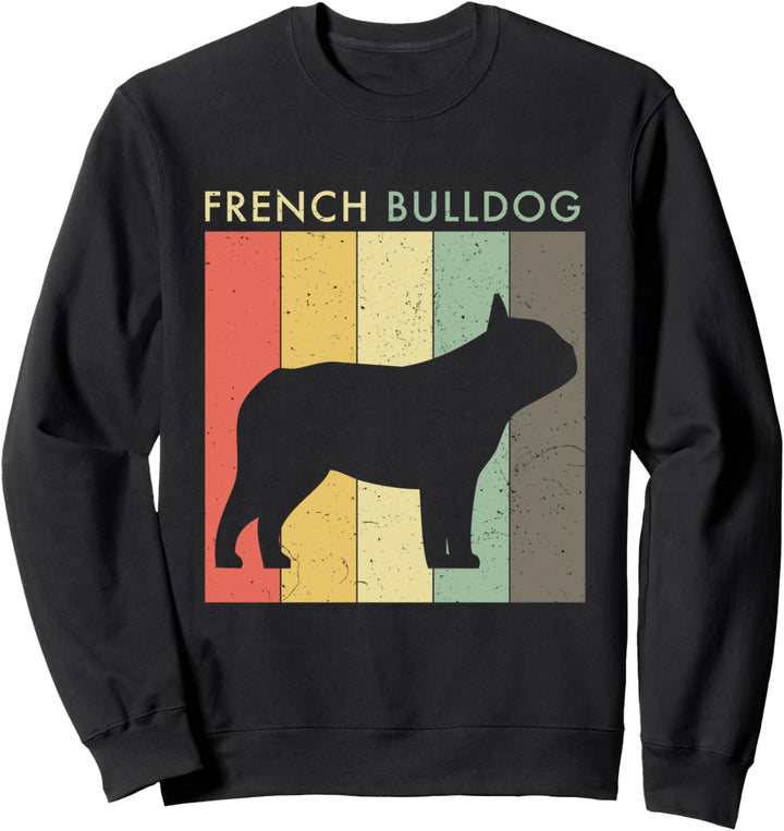 Retro Vintage französische Bulldogge Sweatshirt