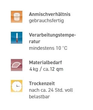 Universal Fussbodenbelagkleber 4 kg, gebrausfertig lösemittelfrei für PVC und CV Beläge, Teppichböde