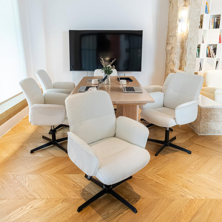 MEUBLE COSY Bürostuhl 6er Ergonomisch Schreibtischstuhl mit höhenverstellbar Armlehnen 360° Drehbar