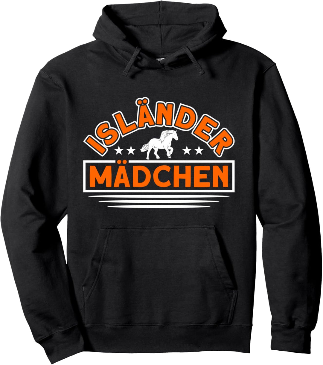 Isländer Mädchen Reiter Islandpferd Pullover Hoodie