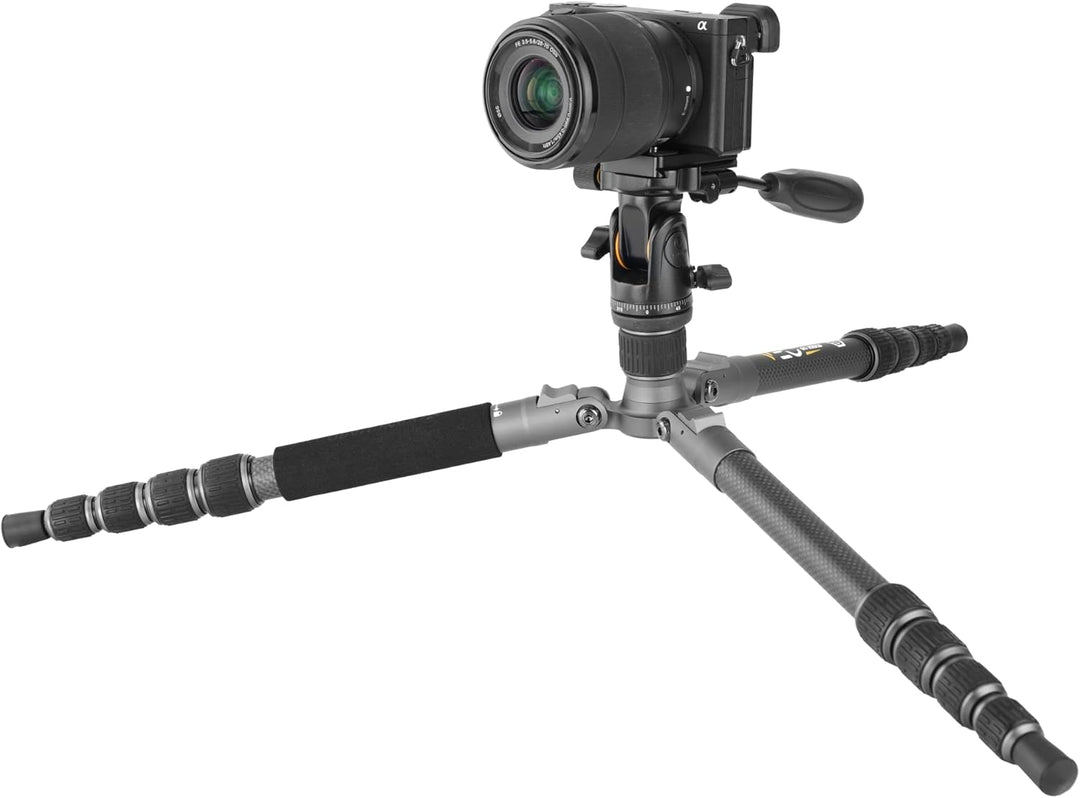 Vanguard Veo 3GO 235CP - kompaktes Stativ, ideal für Naturbeobachtung Carbon 23mm 2 Wege, Carbon 23m