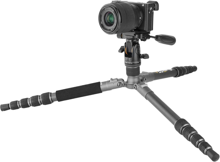 Vanguard Veo 3GO 235CP - kompaktes Stativ, ideal für Naturbeobachtung Carbon 23mm 2 Wege, Carbon 23m